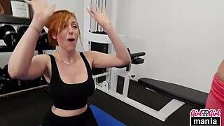 Lesbian work out alix lovell, detailed pussy licking and clit play in lingerie.