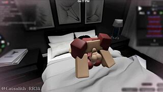 Dominating her hard in creampie sex, showing who's boss in this intense game