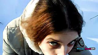 Russian Stepsister's Outdoor Blowjob: My Favorite Wild Moment