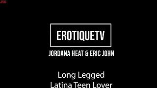 Latina teen Jordana Heat fucks Eric John live 🔥