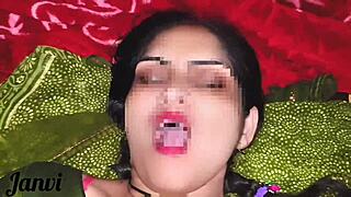 After sucking her step brothers dick the step sister inserted the dick into her tight pussy