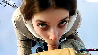 Russian Stepsister's Outdoor Blowjob: My Favorite Wild Moment