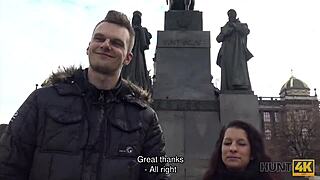 Intense Passion Surges In Prague Pickup Sex For Cash With Hot Brunette