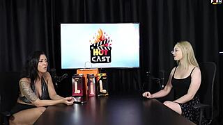 Naughty interview with Vivan Lola and Vitória Beatriz on Porn Cast Brazil part 1