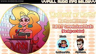 nsfw ero audio martha x m listener mad lovin with martha