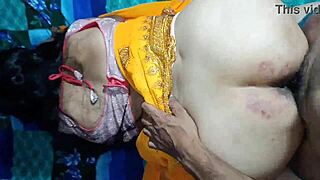 Indian new married woman with tight pussy in bedroom, clear hindi talk