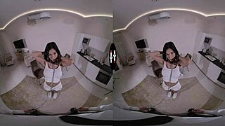 Wow, Dark Room VR with Good-Hearted Girl!