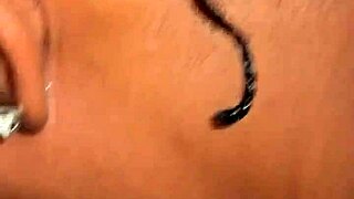 Dominican woman in foursome position