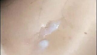 Hot cumshot inside tight pussy of brazilian girlfriend with big cock