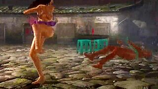 Two sexy maids battle fiercely in a catfight for your attention in this doa diva scene