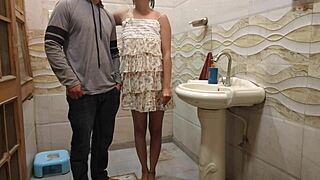 desi stepdad punishes young stepdaughter for smoking alone!