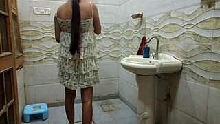 desi stepdad punishes young stepdaughter for smoking alone!