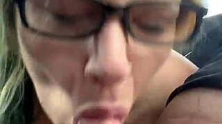 Does the pretty hooker swallow every drop?