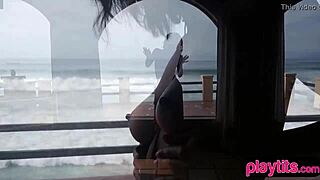 She says, Beautiful Indian teen Angel Constance does sensual striptease.