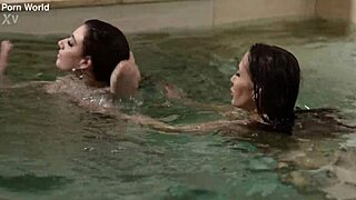 Lesbo bffs emily pink and nicole love prepare for a pool party gp2953 😊