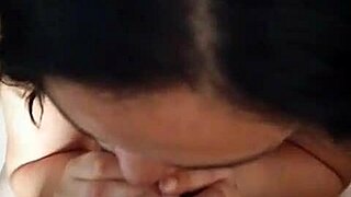 Brother-in-law finds sister-in-law naked, leads to blowjob and sex