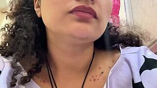 Gassy milk-intolerant girl on the toilet farting loudly?