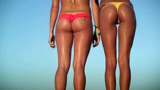 sexy slo-motion surf models pose in 1000fps for hellokisses co