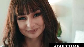 Adult Time - Gorgeous Petite 18+ Brunette Stevie Moon Craves Raw Morning Fuck With Passionate Hung Stud