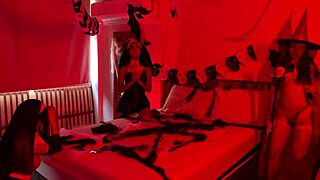 Witch Nuns and Demon Have Group Fun on Halloween