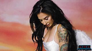 Busty Milf Joanna Angel Shows Luscious Tattooed Body For Playboy