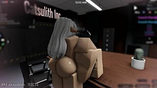 she finally submits to me in the office after a while