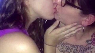 These Passionate Girls Are Kissing Each Other In Public With Carrie Capri?