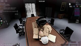 she finally submits to me in the office after a while