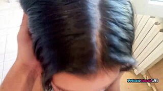 Want to see this amateur Russian POV blowjob ending in tit cum?