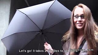 Hungarian babe feels intense pleasure banging in apartment after public encounter