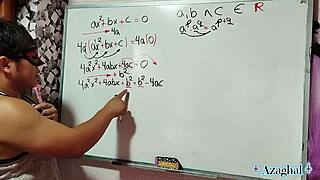 asian student demonstrates erotic equation