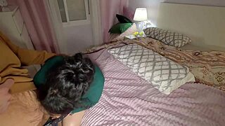 I fuck my stepmom in missionary, and she begs for an internal cumshot in her big pussy