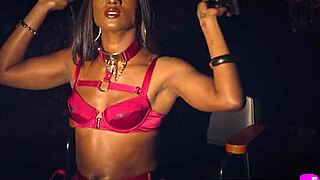 Hot Ebony Girl Poses In Sexy Lingerie, Contrasting With Black Milf's Exposed Stunning Body