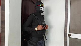 Colombian woman cheats sensually with Cuban man at nightclub, her big tits delicious 😍