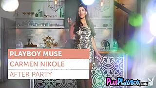 Carmen Nikole Teases With Exposed Body After Party