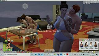 Lucky Guy Gets His Dick Swallowed by Thick Wide Hip Asian