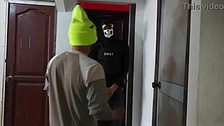 Colombian woman cheats sensually with Cuban man at nightclub, her big tits delicious 😍