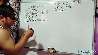 asian student demonstrates erotic equation