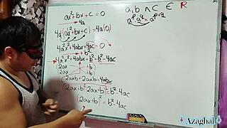 asian student demonstrates erotic equation