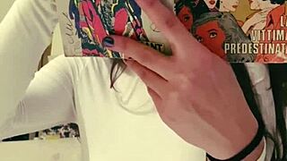 Girlfriend's No-Bra Slip at Party Exposes Massive Natural Tits for Voyeur Eyes!