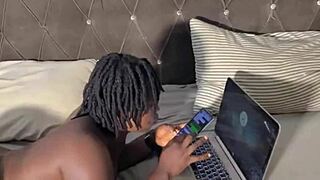 Naughty maid bent over screaming from rough doggystyle pounding