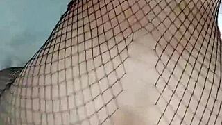 BEAUTIFUL SCHOOLGIRL ISIS SUN Home for RAW BAREBACK SEX in Fishnet Stockings Part 1