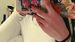 Girlfriend's No-Bra Slip at Party Exposes Massive Natural Tits for Voyeur Eyes!