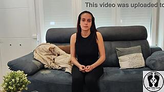 Check out this new 18yo amateur model Leyla Kixx in her first interview and casting session