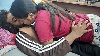 seductive housewife tempts next-door neighbor into passionate dorm room anal and blowjob affair