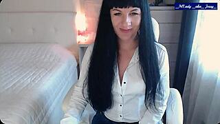 Mlady Jessy Jeans Strip Tease Nipples Clit Pussy Fingering