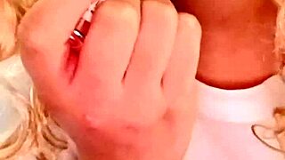 POV Roleplay Video Call Your Latina Virtual Girlfriend in Blonde Dress Craves Small 18+ Tits Sex