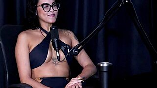 Bia Hot's Saucy Interview Full of Slutty Lingerie Teases and Sheer Red See-Through Action Part 4