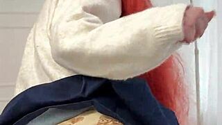 what happens in private punishment with college redhead student in uniform?