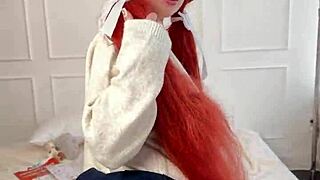 what happens in private punishment with college redhead student in uniform?